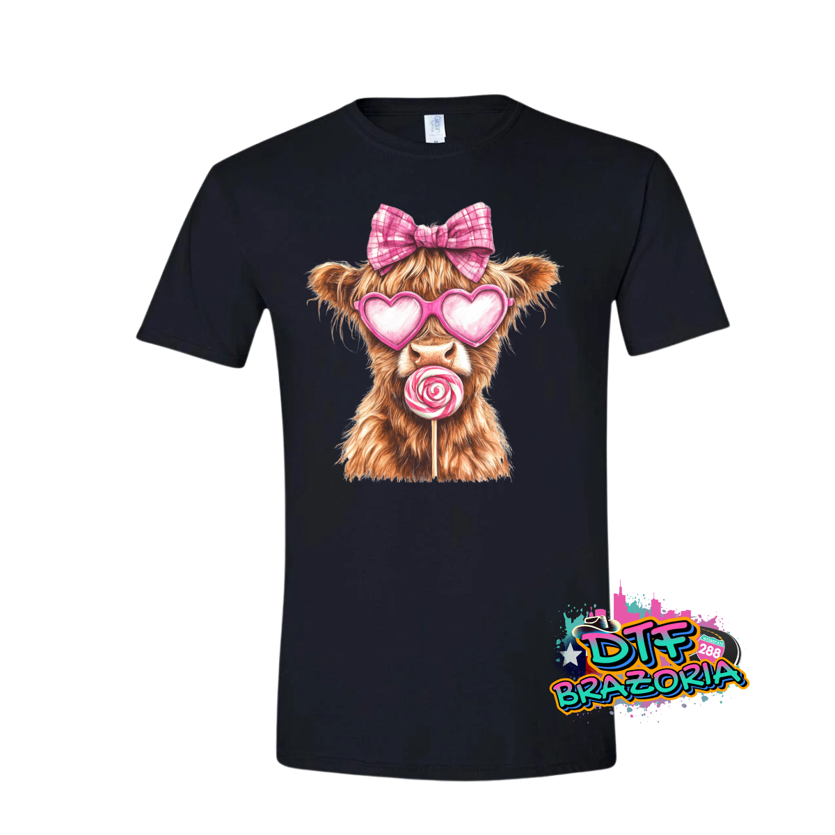 Highland Cow with Lollipop Shirt