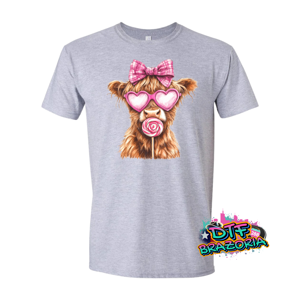 Highland Cow with Lollipop Shirt
