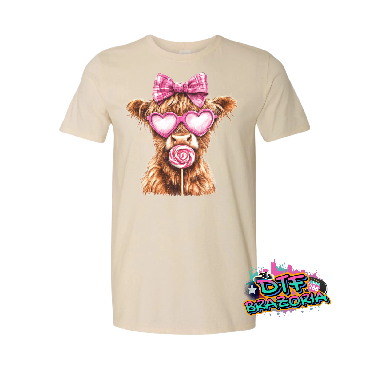 Highland Cow with Lollipop Shirt