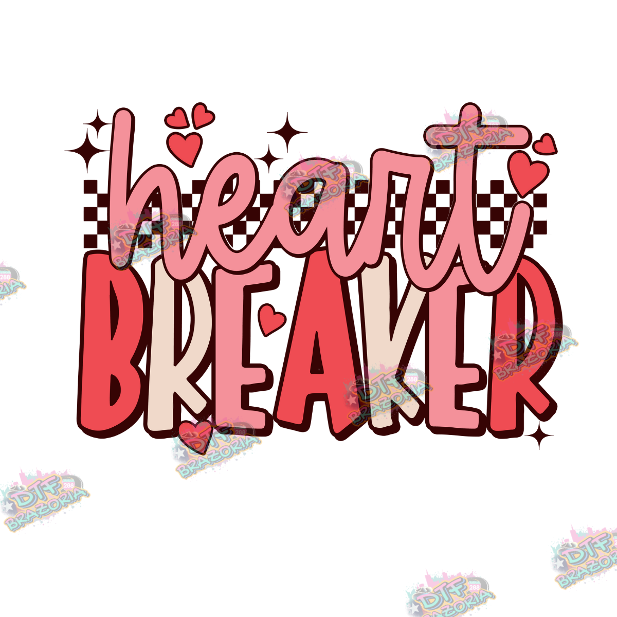 Pink Heartbreaker Transfer