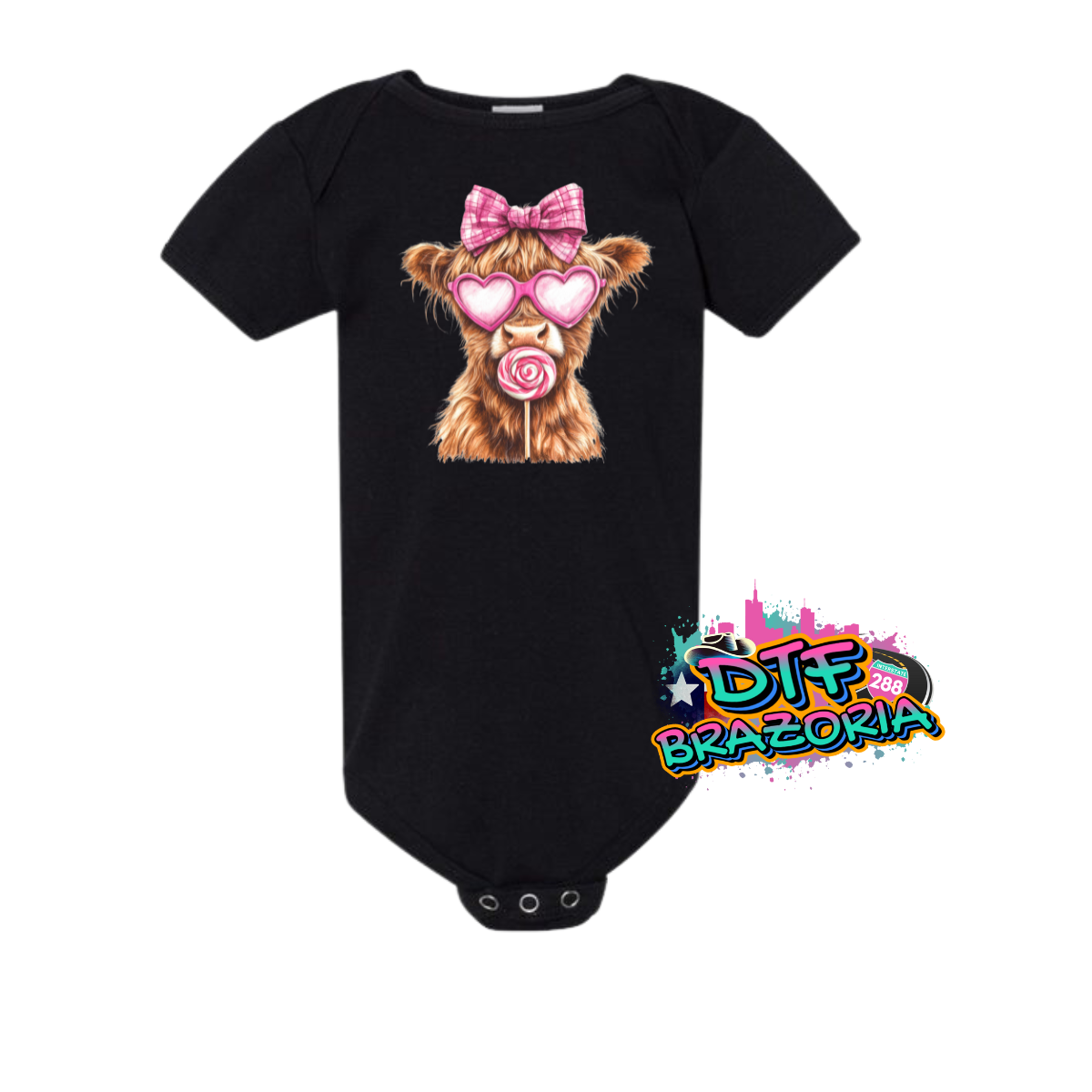 Highland Cow with Lollipop Shirt