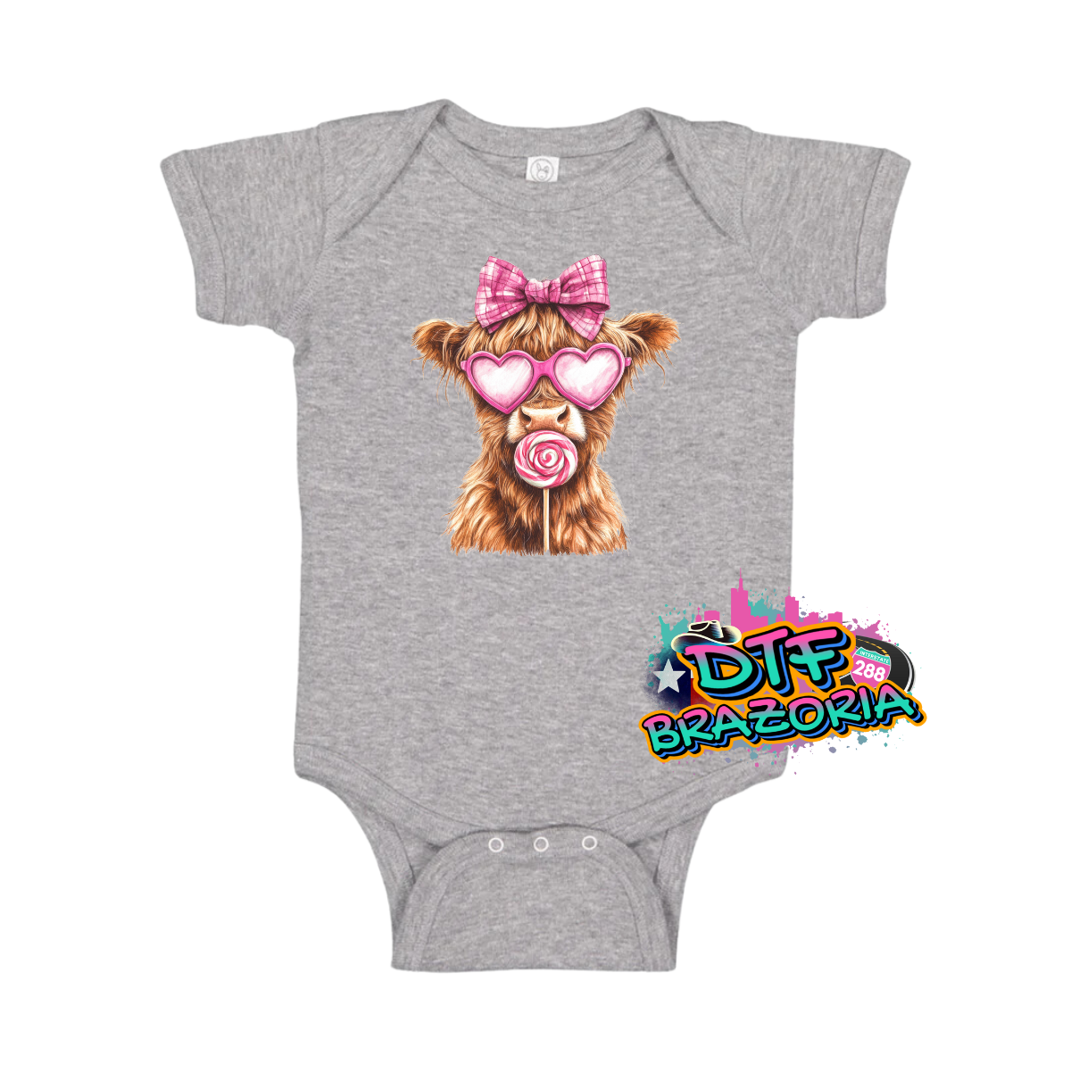 Highland Cow with Lollipop Shirt