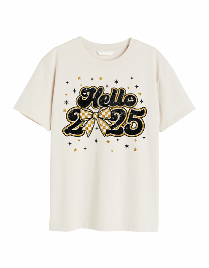 Black & Gold Coquette New Year 25 Shirt