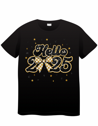 Black & Gold Coquette New Year 25 Shirt