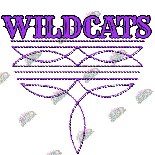 Boot Stitch Wildcats Transfer