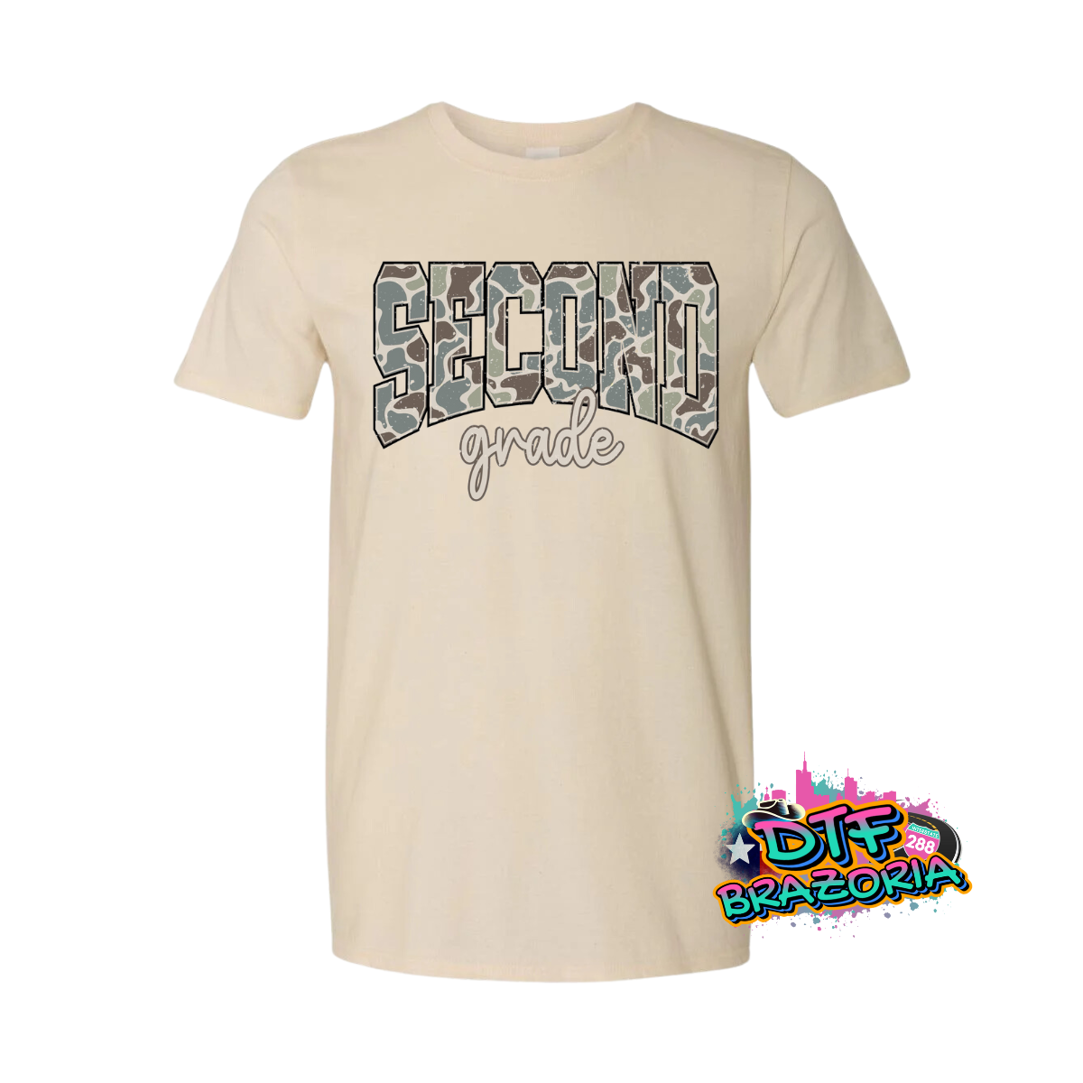 Camo Grade Level Shirt – PreK to 4th Grade Back to School Tee – Gildan Unisex Graphic T-Shirt