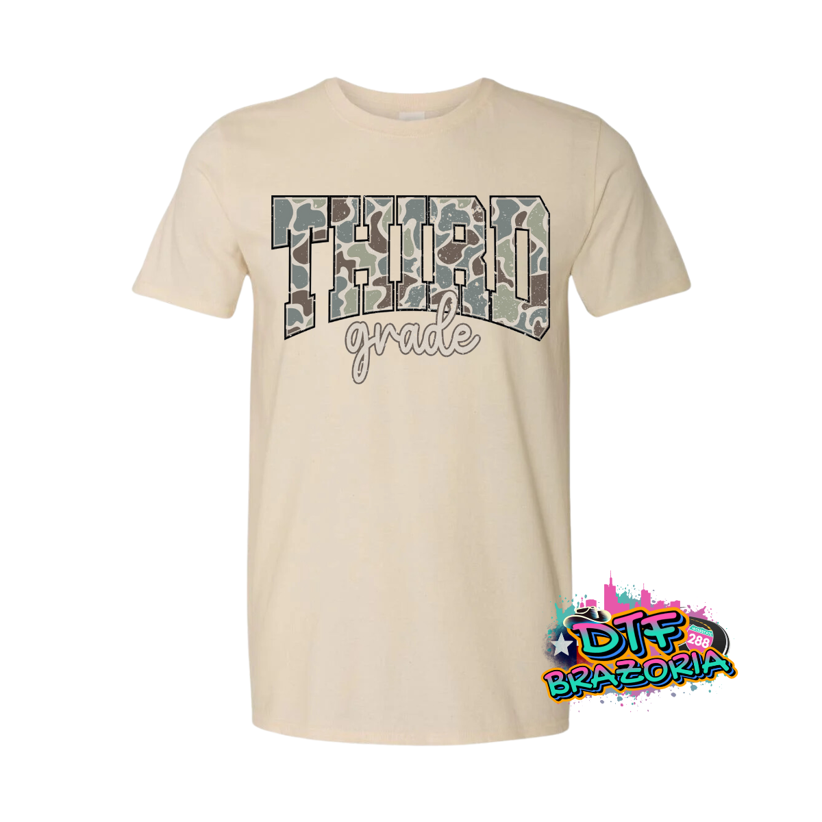 Camo Grade Level Shirt – PreK to 4th Grade Back to School Tee – Gildan Unisex Graphic T-Shirt