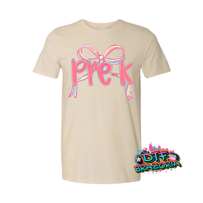 Back to School Bow Shirt – PreK to 5th Grade, Teacher, SPED, Para, Counselor – Gildan Unisex Graphic Tee