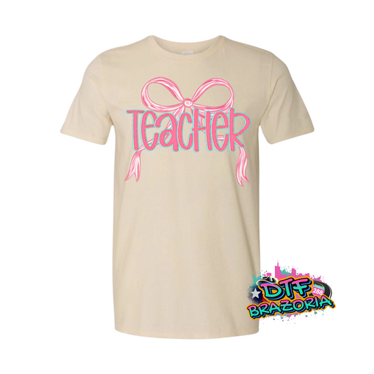 Back to School Bow Shirt – PreK to 5th Grade, Teacher, SPED, Para, Counselor – Gildan Unisex Graphic Tee