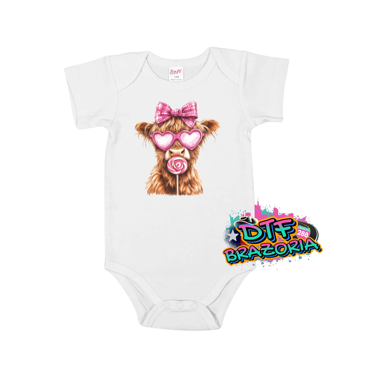 Highland Cow with Lollipop Shirt
