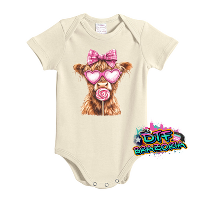 Highland Cow with Lollipop Shirt