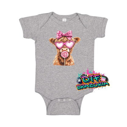 Highland Cow with Lollipop Shirt
