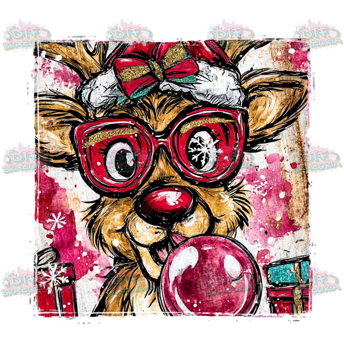 Christmas Reindeer Transfer