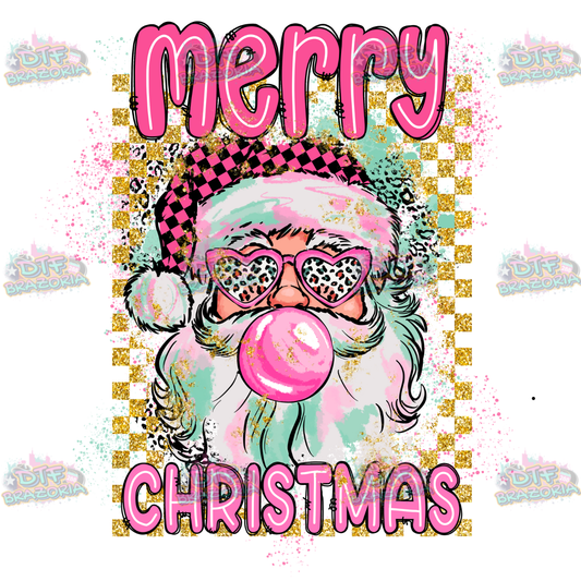 Preppy Santa Transfer