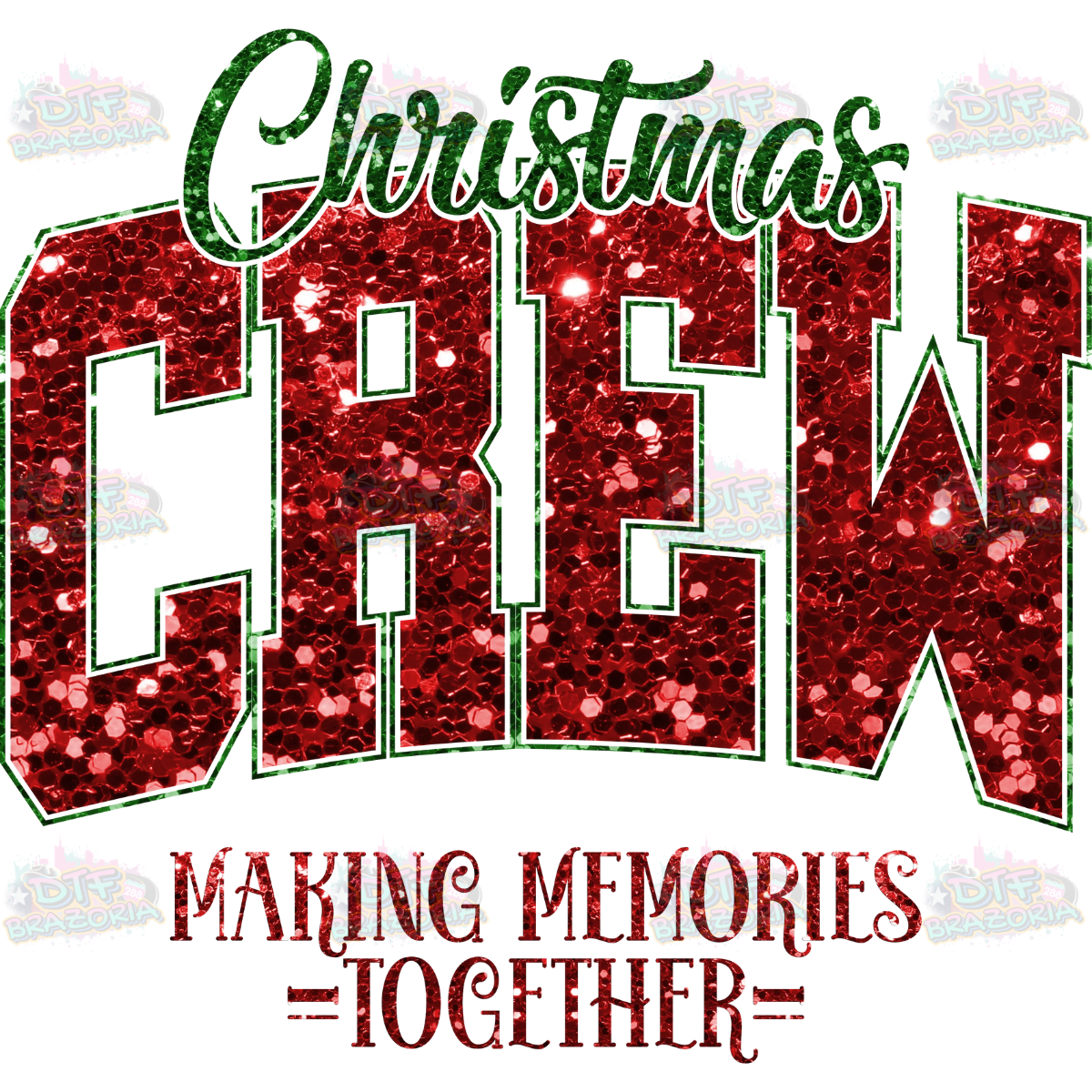 Sequin Christmas Crew Transfer