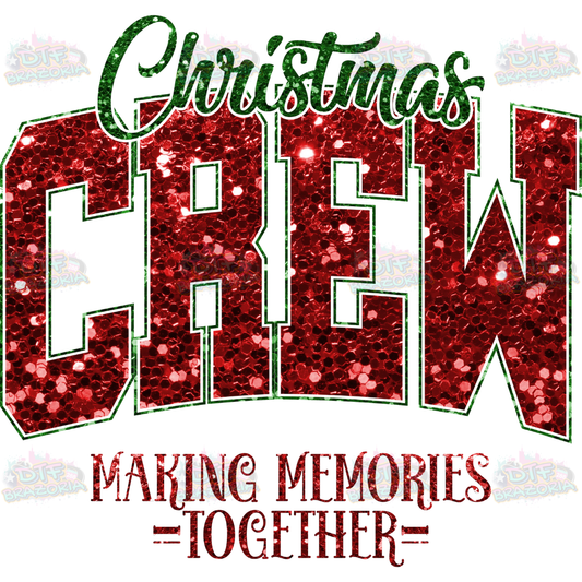 Sequin Christmas Crew Transfer