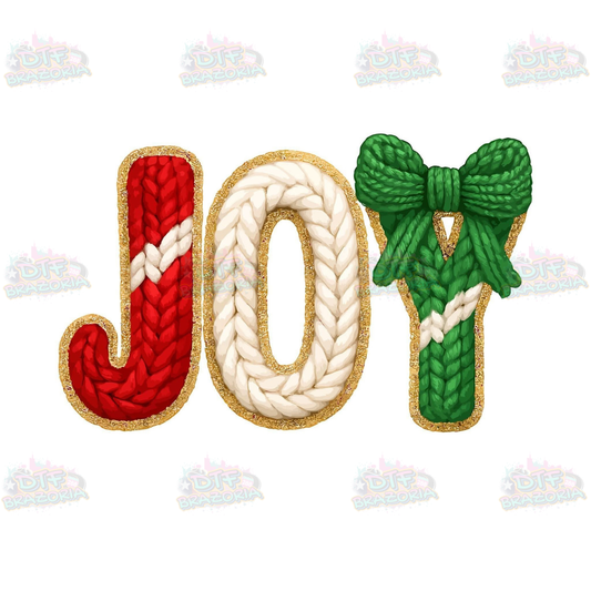 Yarn Christmas Joy Transfer